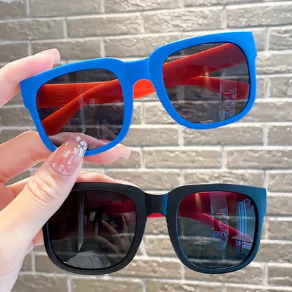 Sunglasses Kids Foldable Square Frame UV400 Protection for Outdoor Play Summer 2026 Gift Idea