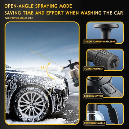Car Wash Foam Sprayer Bottle Hand-Operated Air Pressure Gun