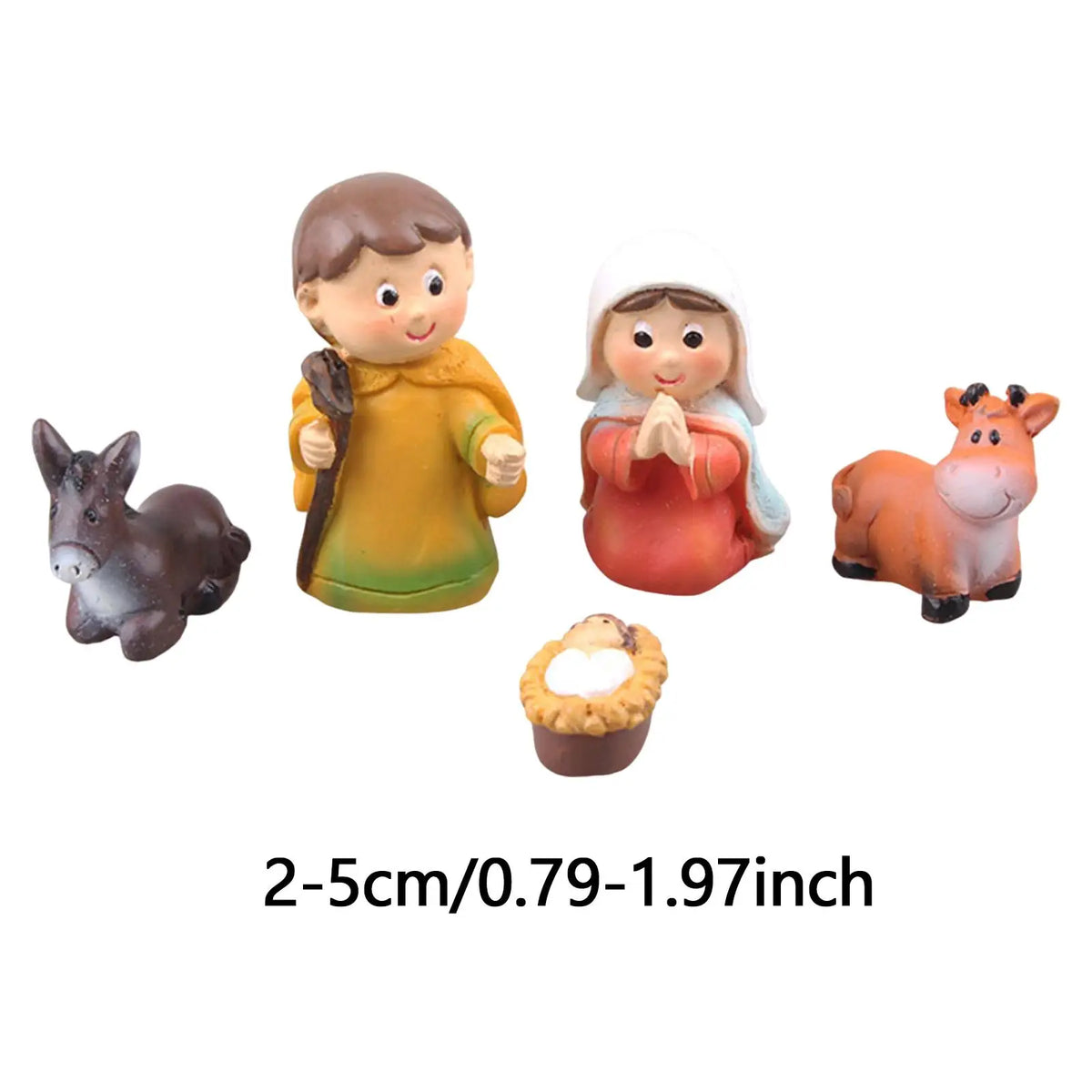 Scene Nativity Resin Figurine Holy Family Christmas Ornament For Desk Or Shelf Holiday Decor 2025 Gift