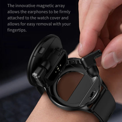 Smartwatch2026 Edition With TWS Earbuds 1.39 Inch Touch Screen Heart Rate Monitor Multi Sport Mode 300mAh Battery Fall