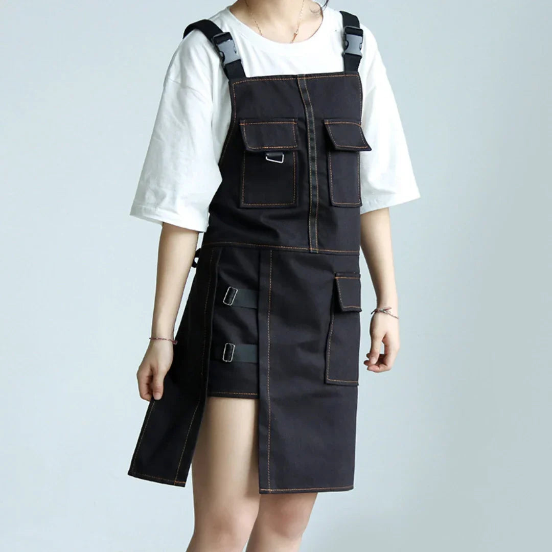 Denim Apron Flexible Work Apron Cotton Canvas Heavy Duty Barista Apron Fall 2025 Sturdy Multi Pocket