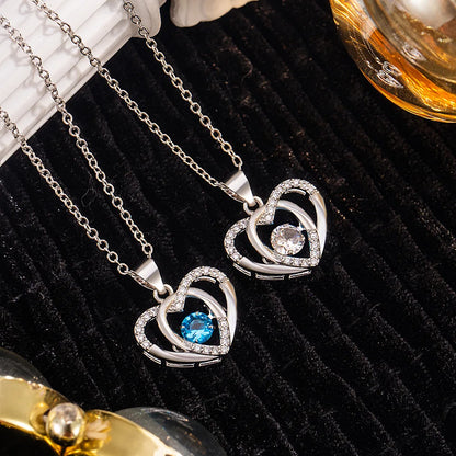 Silver Sterling Necklace Heart Shaped Pendant Minimalist Jewelry Holiday Gifts 2026 Gift-Ready