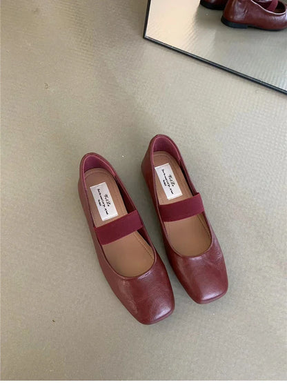 Women’s Supportive Ballet Flats - Square Toe Mary Jane