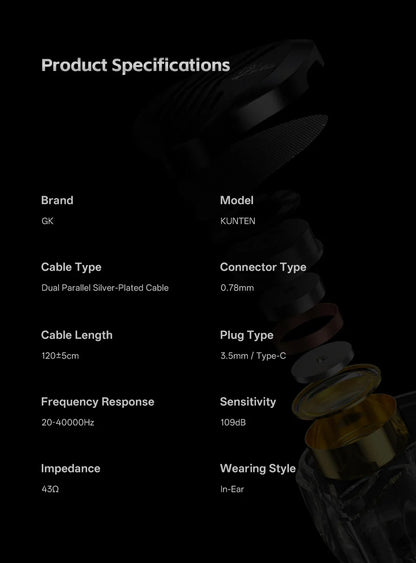 Dynamic Earphones Driver HiFi Earbuds With Detachable Cable For DJ Use Summer 2026 Trend
