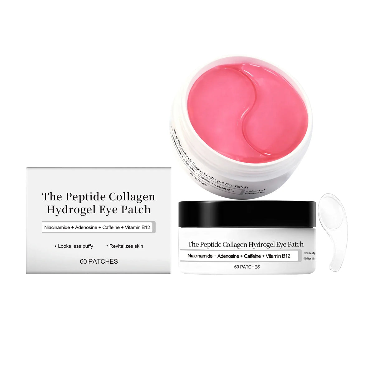 Hydrogel Collagen Eye Patch 60 Patches Skincare Niacinamide Adenosine TikTok Viral Fall 2026 Moisturizing Anti Puffiness Dark Circles