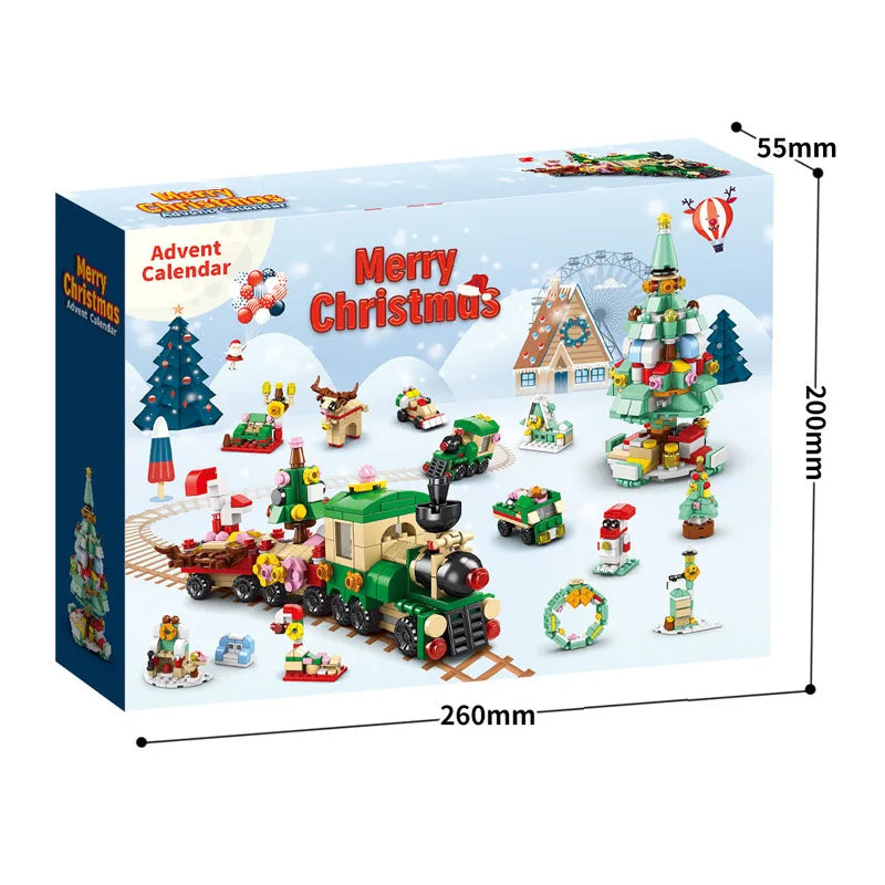 Building Christmas Blocks Advent Calendar DIY Kit Kids