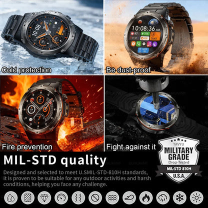 GPS Sports Smart Watch With AMOLED Display Compass NFC HD Calls Water-Resistant 500mAh Battery Fall 2025 Outdoor Trend