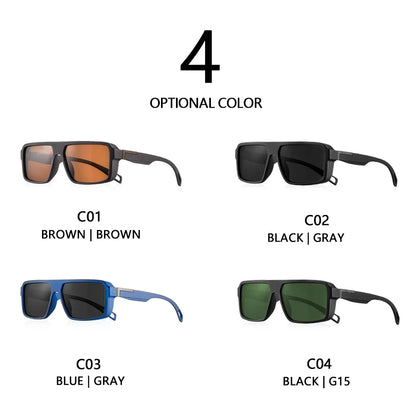 Timeless Square Polarized Sunglasses for Men Women Fashion Sports Shades