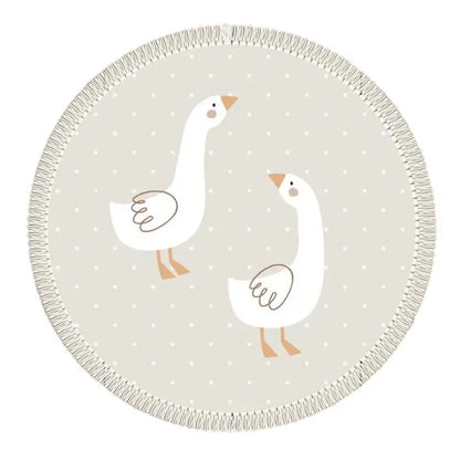 Round Fluffy Rug Tassel Nursery Play Mat Cozy Fall 2025 Plush Circle Bedroom Rug Plush Play Surface