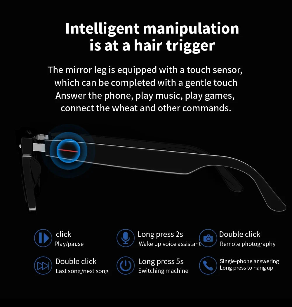 Glasses Smart Blue Light Polarized Audio Sunglasses