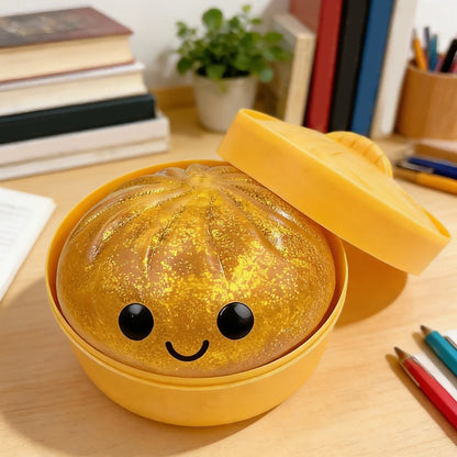 Bun Glitter Fidget Toy Kawaii Dumpling Squeeze Dough Ball Desk Toy Viral Fall 2026 Gift Stress Relief