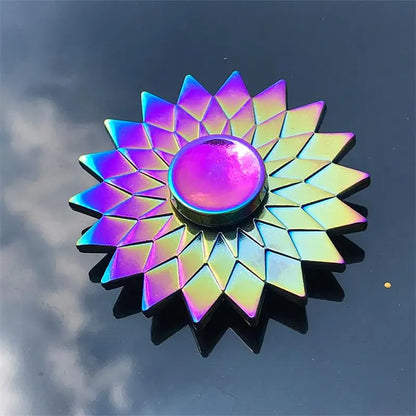 Spinner Fidget Metal Toy Rainbow Spinner R118 60mm Stress Relief for Adults and Kids