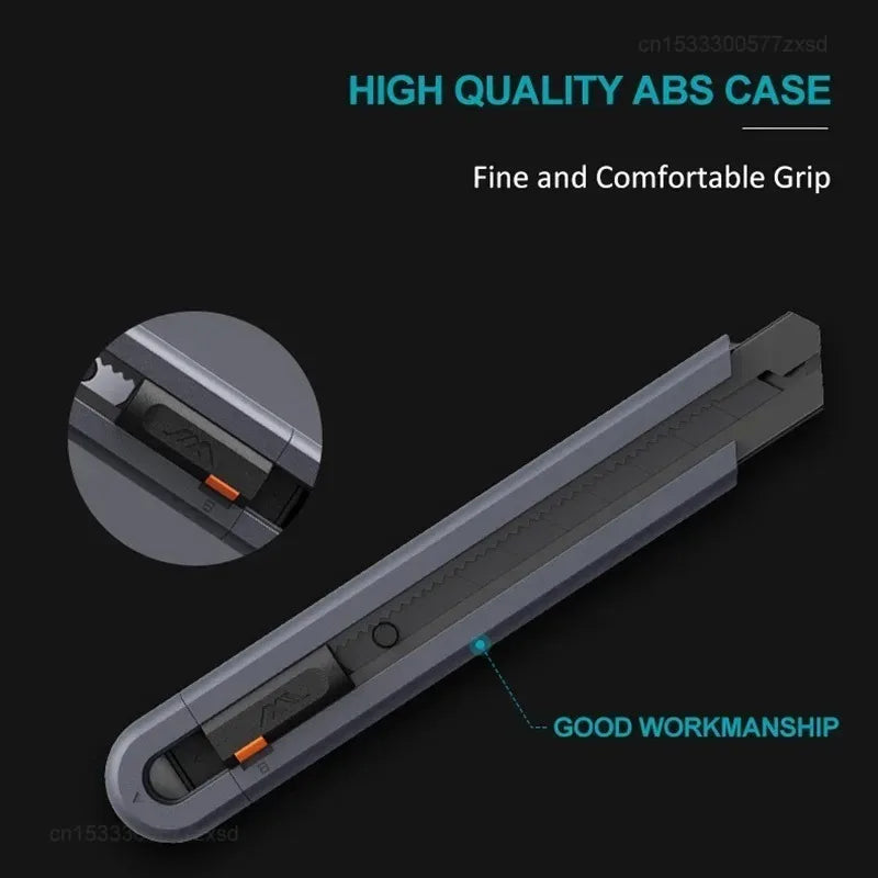 Travel-Friendly Utility Knife with Safety Lock - 0.79inch Carbon Steel Blade, Household Tools for DIY Crafts