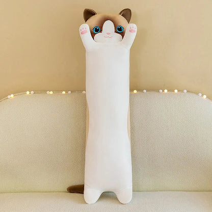 Adorable Plush Cat Plush Pillow - 50-130cm (19.6-51.1 inch) Cushion for Office Naps, Great Gift for Kids and Girls