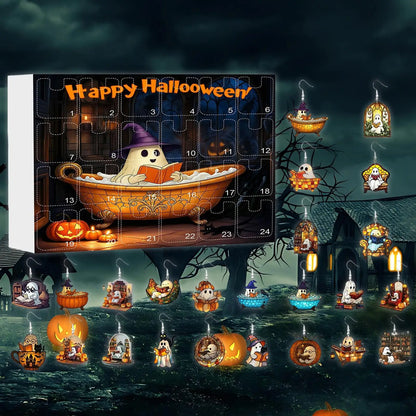 Halloween Advent Calendar Ghost Earrings 24 Day Kit