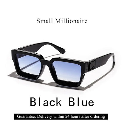 Sunglasses Black Retro Square Shades Deluxe Fashion Eyewear Fall 2026 Trend Gift Idea