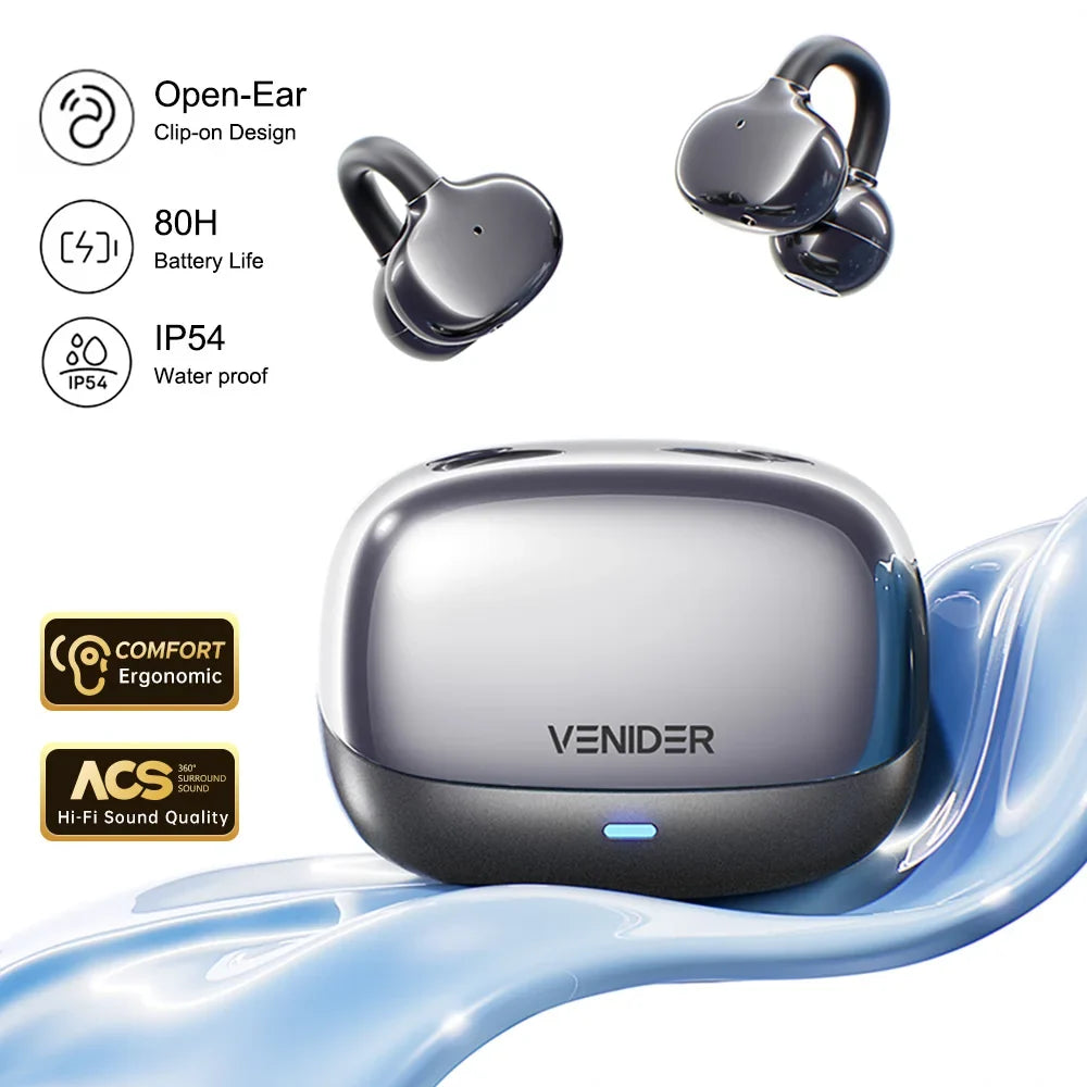 Conduction Bone Open Ear Bluetooth Earbuds Sports Gym