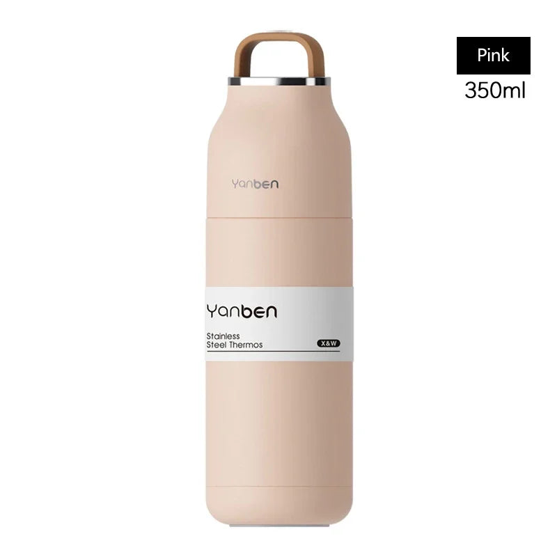 Water Travel Bottle 350ml 304 Stainless Steel Vacuum Thermos Flask Fall 2025 Insulated Leakproof On The Go