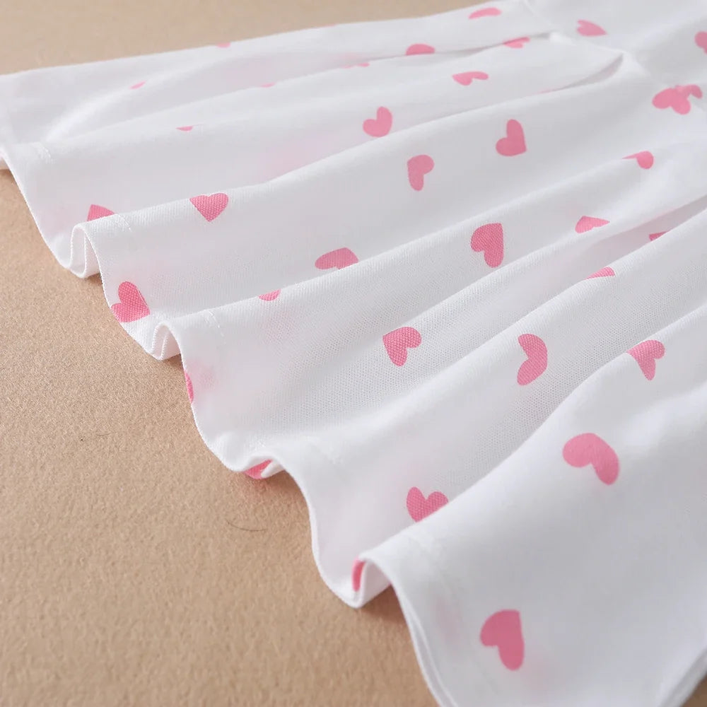 Light girls’ dress - polo collar, knee-length, cotton-elastane, for summer wear
