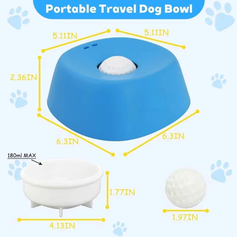 Ball-Shaped Lick Mat Anti-Choke Design, Pet Feeding Gift 2026 – Anti-Slip Slow Feeder Dog Bowl
