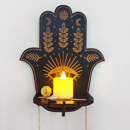 Shelf Wall Hanging Candle Shelf Whimsical Wall Decor Halloween Fall 2025 Cozy Ambient Lighting Gift Idea