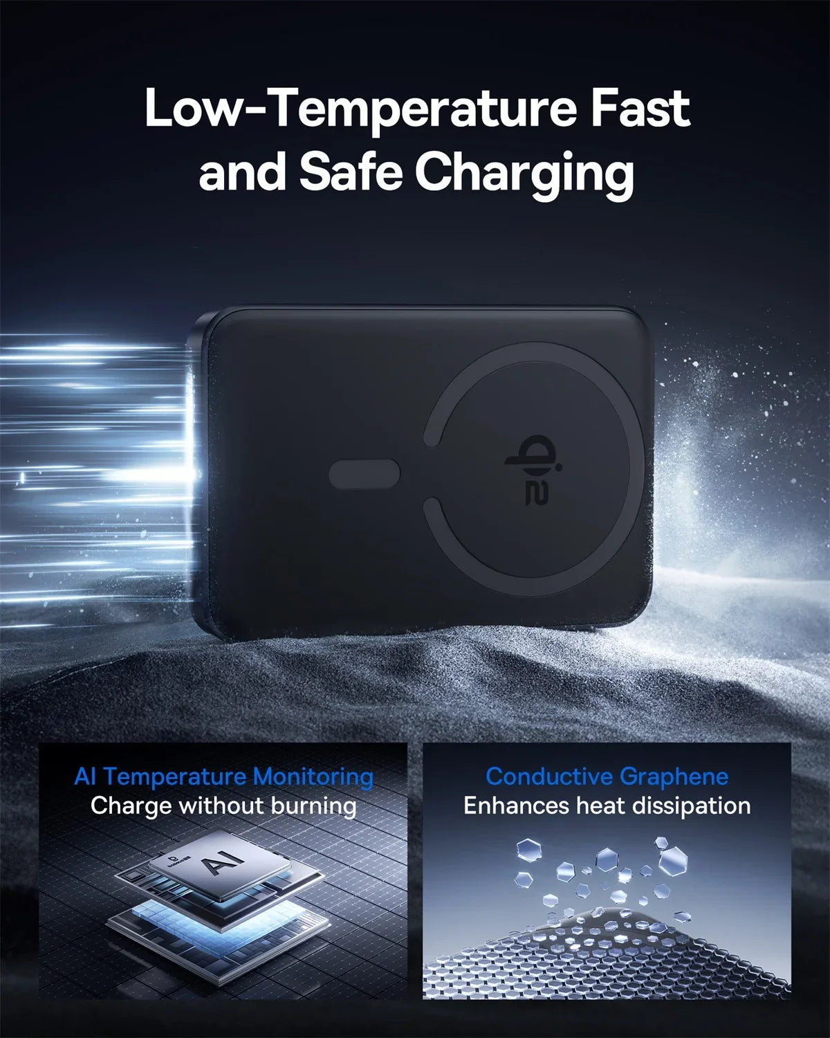 15W Cordless & 22.5W USB-C Charging for iPhone & Samsung 2026 – Qi2 Magnetic Power Bank 10000mAh
