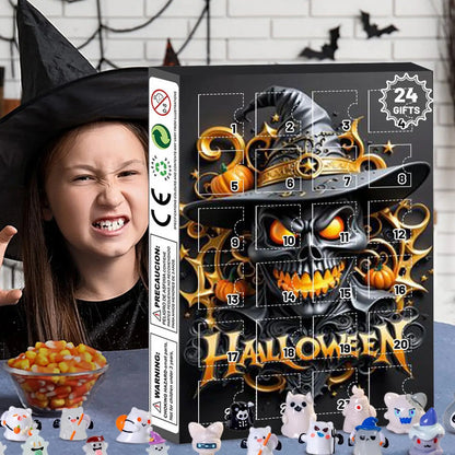 Advent Halloween Calendar 24 Days Tabletop Decor Collectible