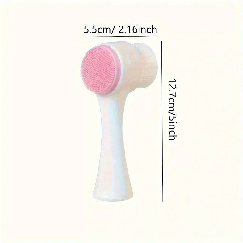Silicone Pet Paw Cleaner & Massage Brush - Dual-Sided Dog Grooming Device for Healthy Coats