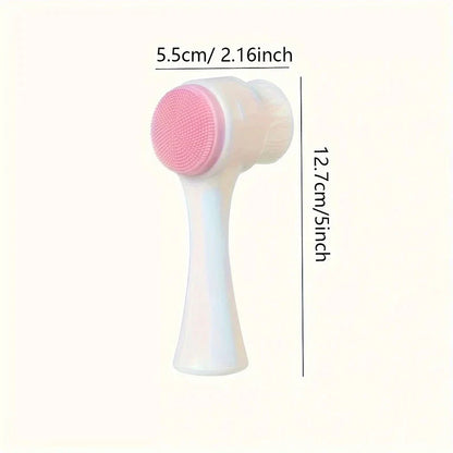Silicone Pet Paw Cleaner & Massage Brush - Dual-Sided Dog Grooming Device for Healthy Coats