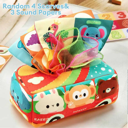 Cloth Montessori Tissue Box Toy Newborn Sensory Toys