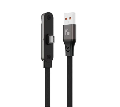 Fast USB-C Charging Cable - Elbow Design, 240W, Type-C To Type-C, Foldable Phone Stand, Back To School 2026 Gift