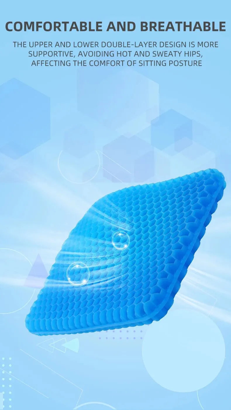 Pressure Relief for Tailbone Back Pain, Office Chair Wheelchair Car 2026 – Honeycomb Gel Seat Cushion
