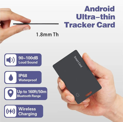 Cordless Battery-Powered Android Item Locator 2026 – Smart Wallet Tracker Card IP68 Water-Resistant