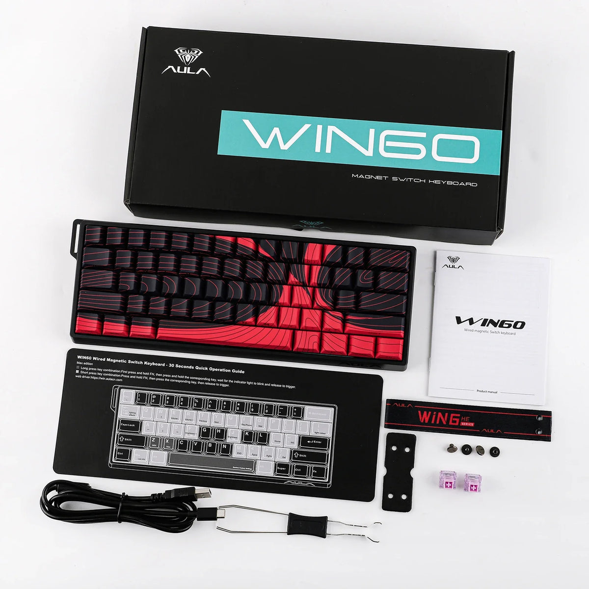 60 Mechanical Percent Hot Swap Keyboard Aluminum RGB Hall