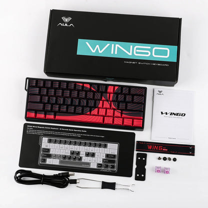 60 Mechanical Percent Hot Swap Keyboard Aluminum RGB Hall