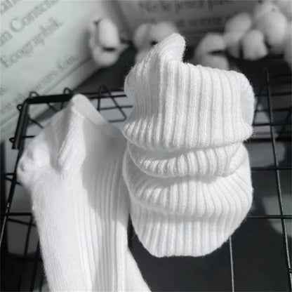 Plush women's invisible ankle socks 5-pack - 100% cotton sweat-absorbing low-cut boat socks