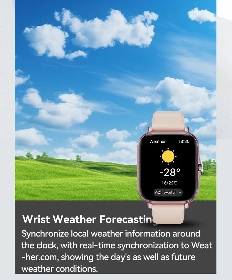 Heart Rate Sleep Tracker Sports Fitness Smartwatch 2026 – LAXASFIT Smart Watch Full Touch Screen Bluetooth Call