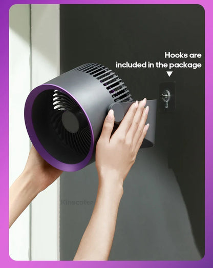 Travel-Friendly Fan Battery Desk Air Circulator Quiet Summer
