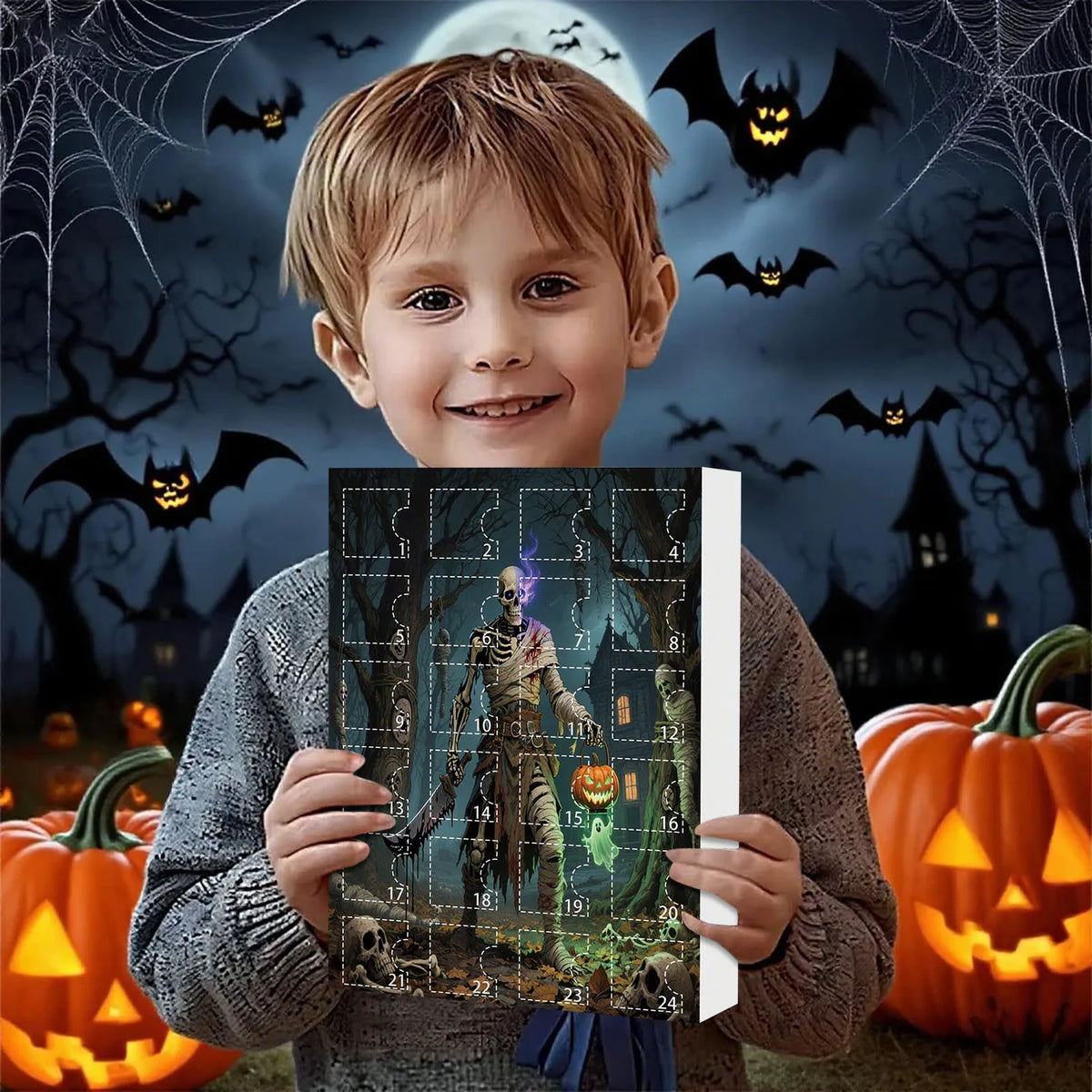 Advent Halloween Calendar 24 Countdown With Mini Figures