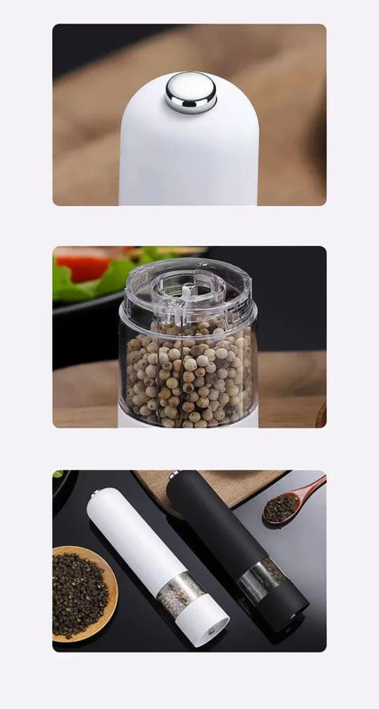Motor-Driven Salt Pepper Grinder With LED Flexible Coarseness