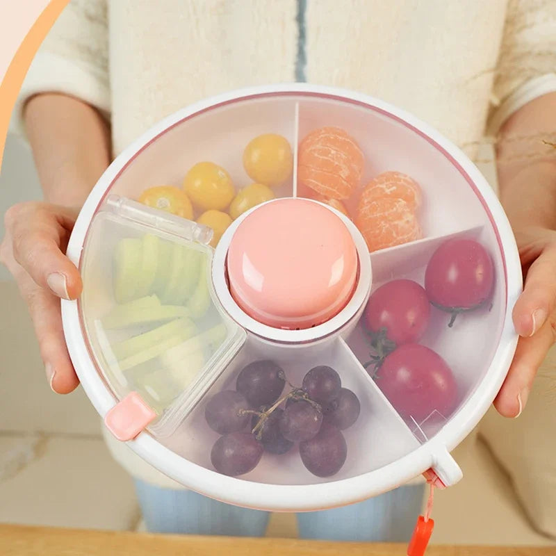 Snack Container Rotating Moisture Proof Organizer Spinner Back To School 2025 Travel-Friendly Freshness