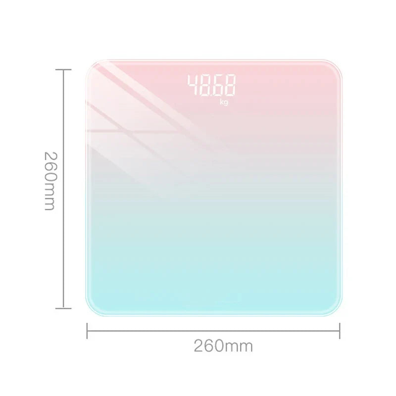 Gradient Smart Glass Body Scale With LCD Digital Display