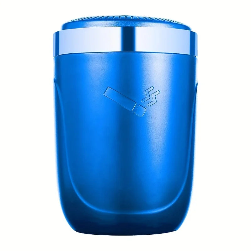 Car Ashtray One-Click Opening with LED Light - Splash Proof Alloy Liner, Vehicle Interior Accessory Fall 2026 Gift