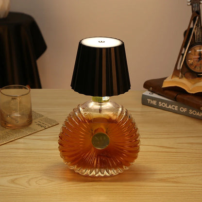 Cordless Bottle Lamp Touch Control LED Light - Battery-Powered Household Decor for Dining & Parties