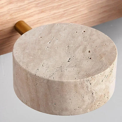 Wabi Japandi Sabi Round LED Wall Light With Mirror Bathroom