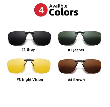 Sunglasses Clip-On Polarized Square Frames UV400 Anti-Glare Night Driving Summer 2026 Trend