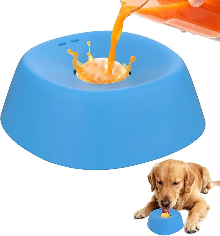 Anti-Slip Lick Mat 3/4 Cup Liquid Treat Holder for Dogs 2026 – Anti-Choking Slow Feeder Dog Bowl
