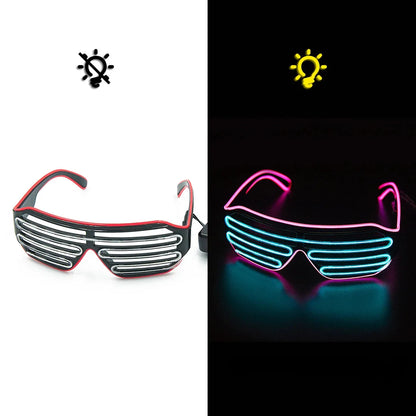 Glasses Glowing LED Luminous Neon Sunglasses for Christmas Party Prop
