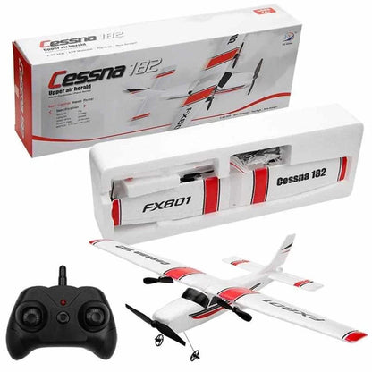 EPP Foam FX801 RC Plane - 2CH Remote Control Aircraft for Kids, Simple Assembly Toy Gift