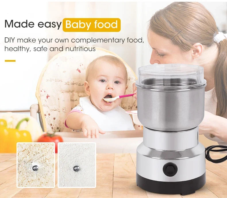 Coffee Grinder Mini Motor-Driven Stainless Ultrafine 300ml